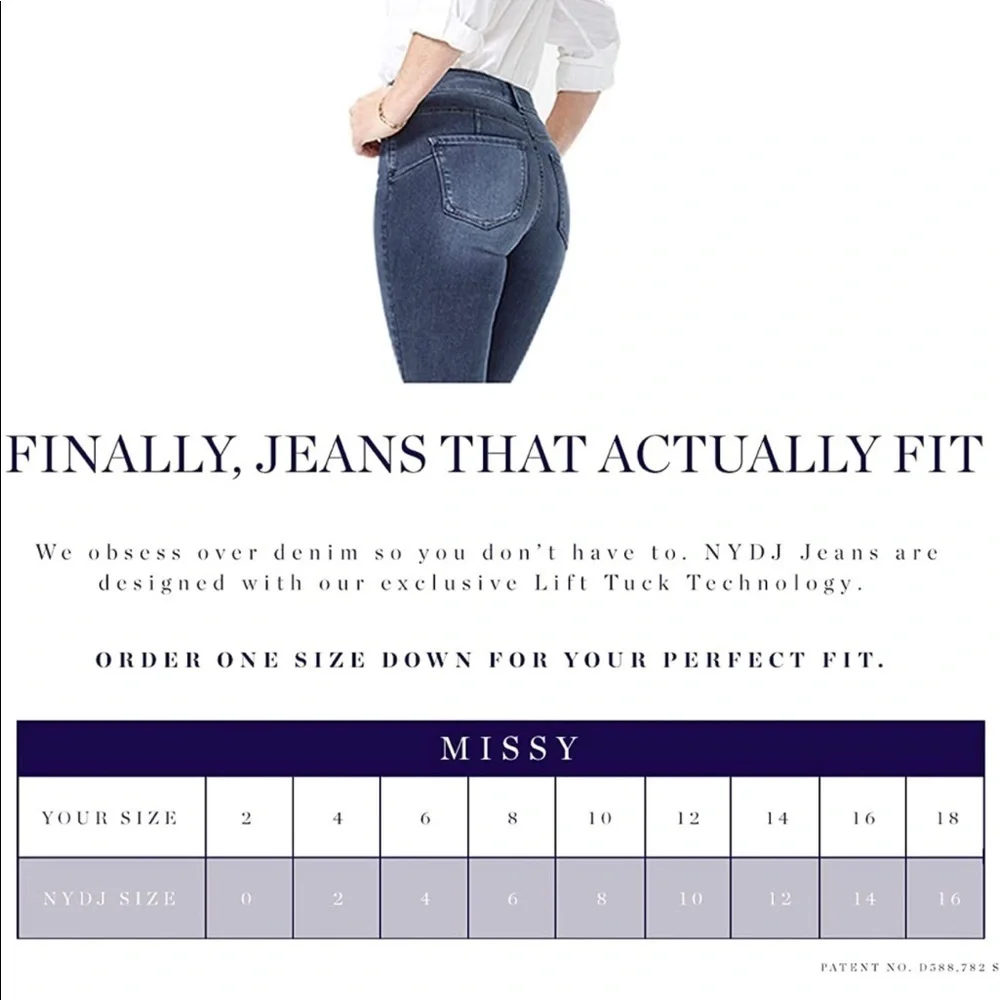 NWT NYDJ Ami Skinny Legging Jeans Size 10 with Lift Tuck® Technology